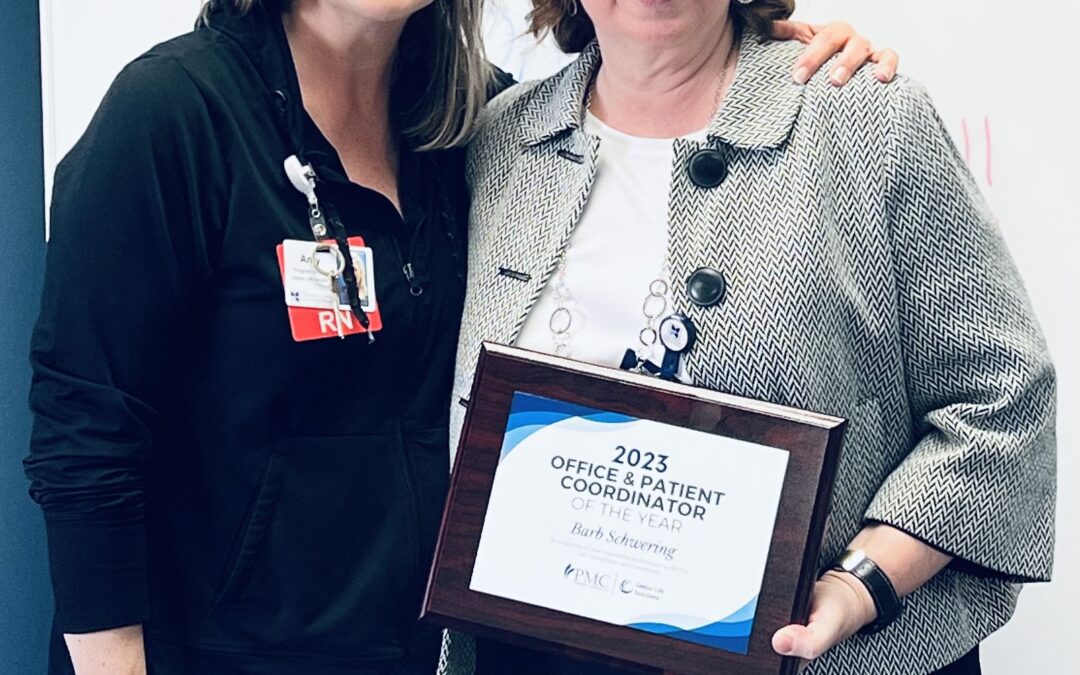 Schwering Wins Office and Patient Coordinator of the Year